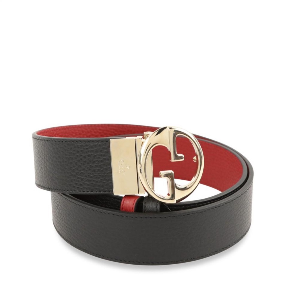 Gucci reversible red/black belt size 95 cms NWT